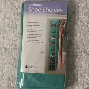 Blue Hanging Shoe Shelves